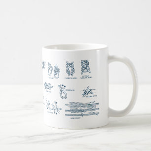 Mug Diagramme de la façon attacher les noeuds et les