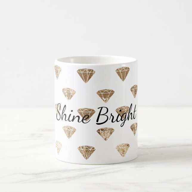 Mug Diamants dorés blancs (Centre)