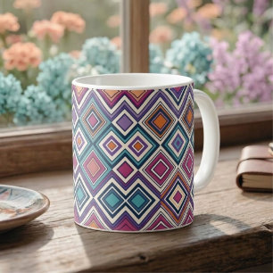 Mug Diamants Géométriques