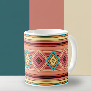 Mug Diamètre et bande doux multicolores