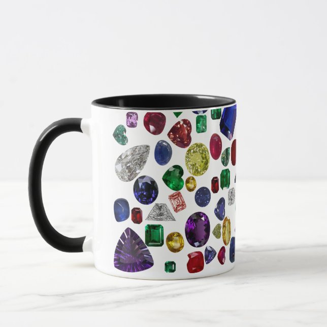 Mug Diamond & Gemstone Toutes les couleurs arc-en-ciel (Gauche)