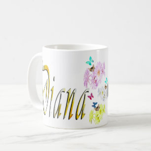 Mug Diana Girls Name Logo,