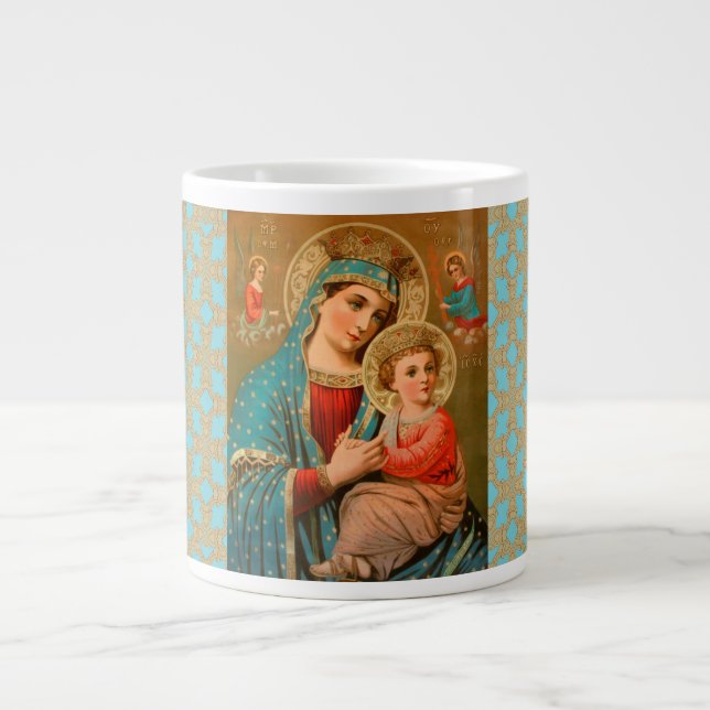 Mug d'icônes orthodoxes anciennes de la mère et de (Devant)