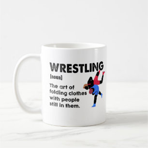 Mug Dictionnaire drôle de lutte Définition Lutteur