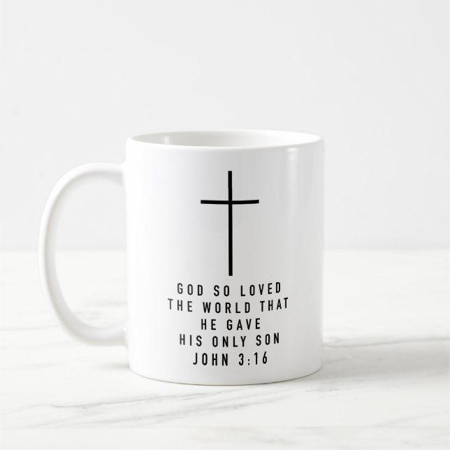 Mug Dieu a tellement aimé ce monde Jean 3 16 (Gauche)