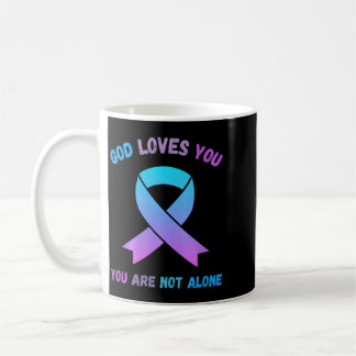 Mug Dieu aime pas seul Jésus Survivre au suicide