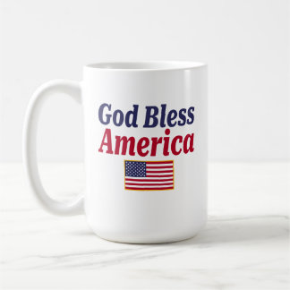 Mug Dieu bénisse l'Amérique patriotique