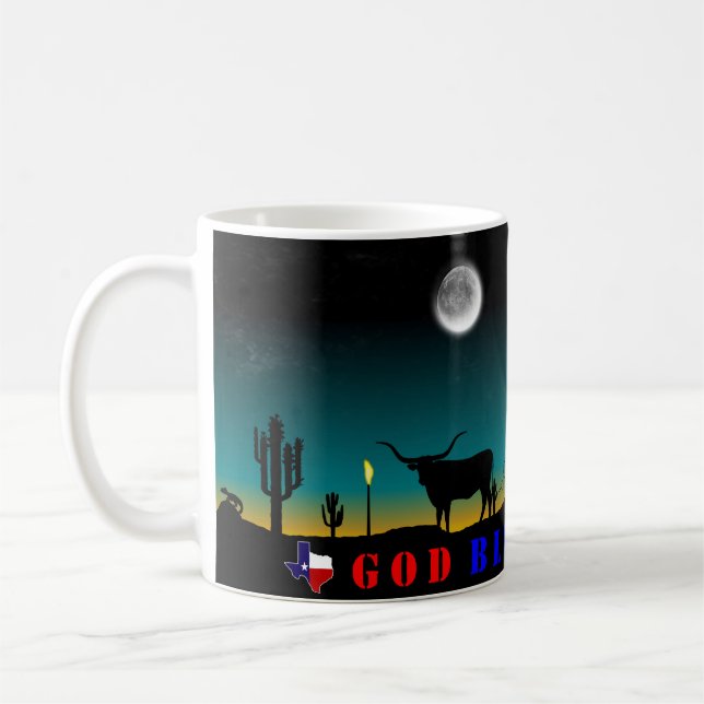 Mug Dieu bénisse le Texas Lone Star State (Gauche)