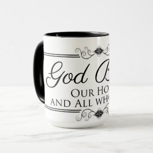 Mug Dieu bénisse notre maison