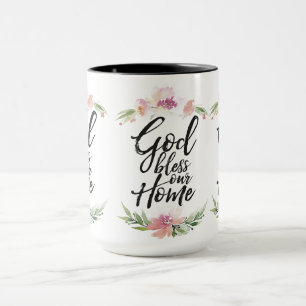 Mug Dieu bénisse notre maison