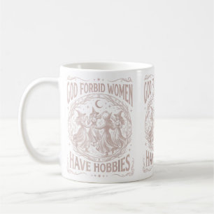 Mug Dieu céleste rétro, interdis aux femmes d'avoir de