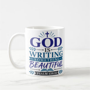 Mug Dieu écrit quelque chose de beau Citation de foi