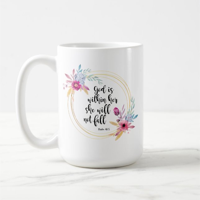 Mug Dieu est dans son psaume 46:5 (Gauche)