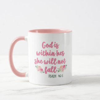 Mug Dieu est en elle, elle ne tombera pas // Bible Ver