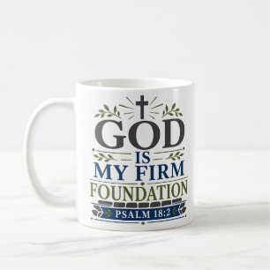Mug Dieu est ma base solide Quotidien dévotionnel de f