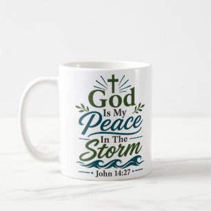 Mug Dieu Est Ma Paix Dans La Tempête Citation De Prièr