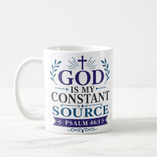 Mug Dieu est ma source constante Minimaliste chrétien
