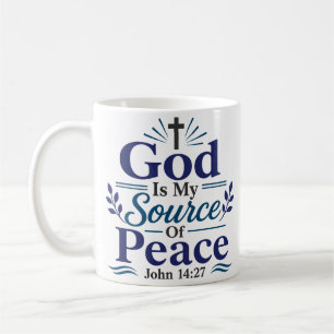 Mug Dieu Est Ma Source De Paix Citation Matinale De Dé