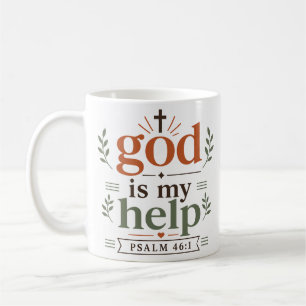 Mug Dieu Est Mon Aide Promesse De L'Écriture Inspirant