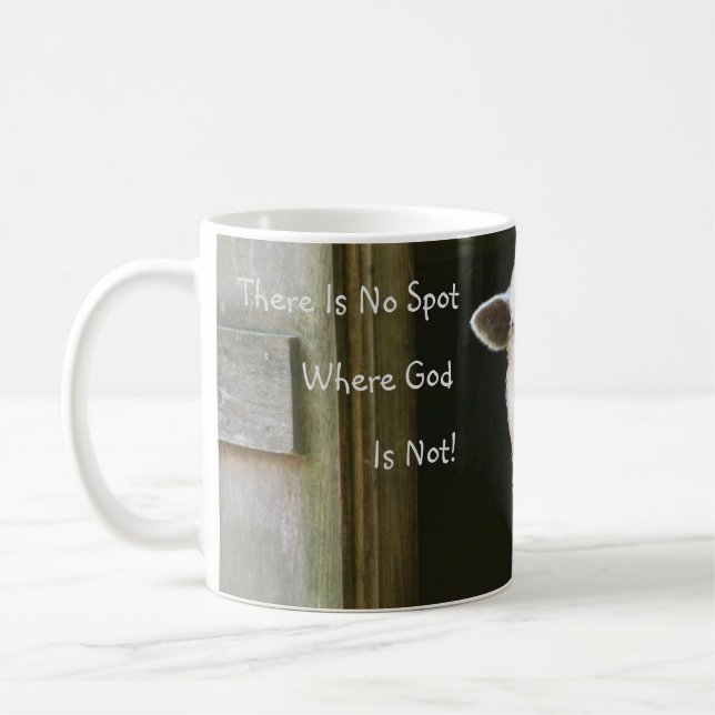 Mug Dieu Est Partout Mouton (Gauche)