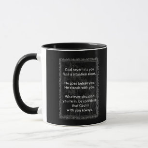 Mug Dieu est toujours avec vous jamais seul