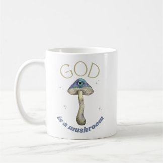 Mug Dieu est un Champignons de style vintage