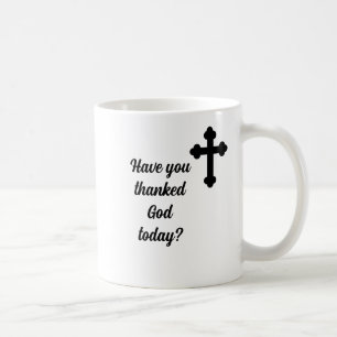 Mug Dieu Merci Pour Chaque Matin Croix Chrétien