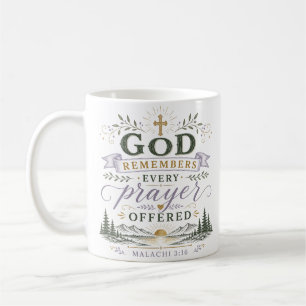 Mug Dieu se souvient de chaque prière offerte Citation