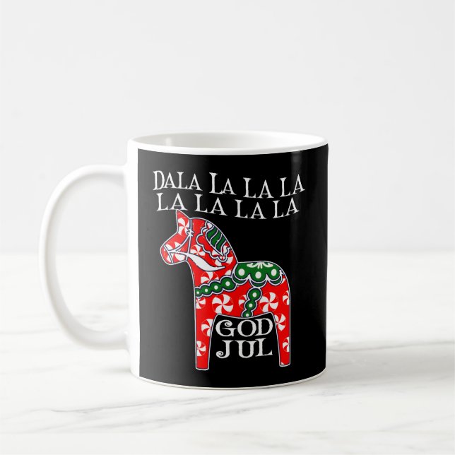 Mug Dieu suédois Jul Dala Horse Dalahost (Gauche)
