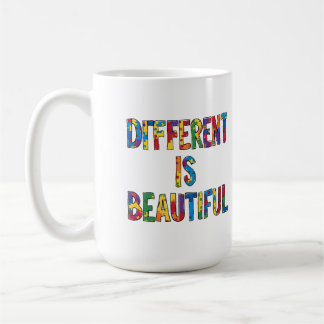 Mug Different Is Beautiful - Sensibilisation sur l'aut