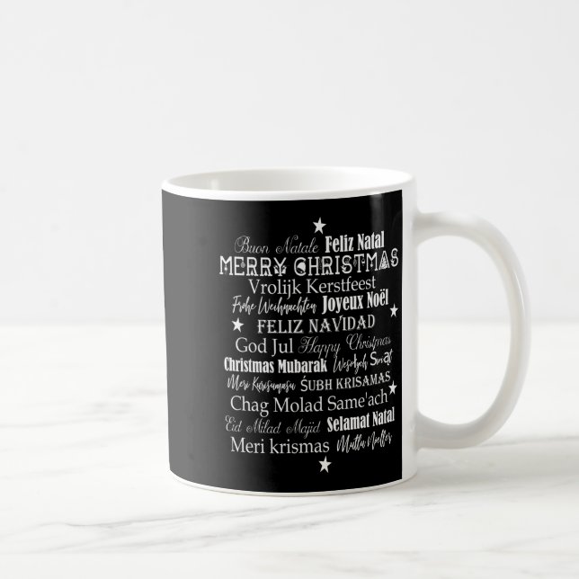Mug Different Languages Of Merry Christmas T Shirt  (Droite)