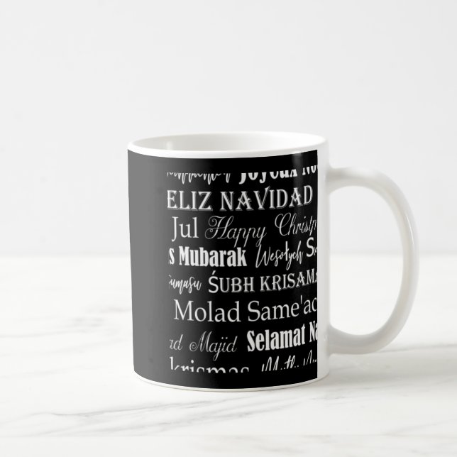 Mug Different Languages Of Merry Christmas T Shirt  (Droite)