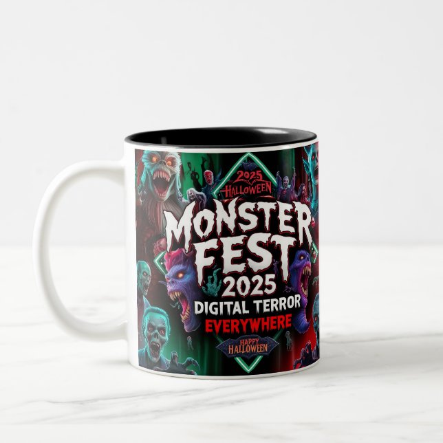 Mug Digital Halloween Terror (Left)