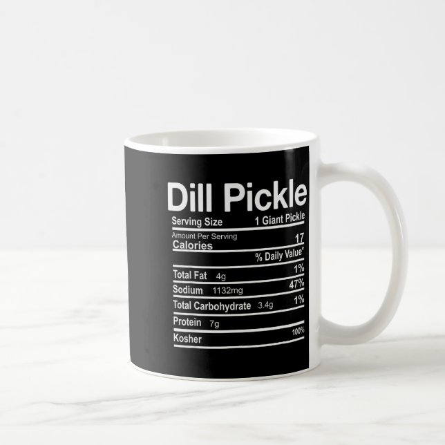 Mug Dill Ckle Nutrition Facts Funny Thanksgiving Chris (Droite)