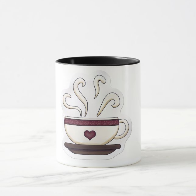 Mug d'illustration de café (Centre)