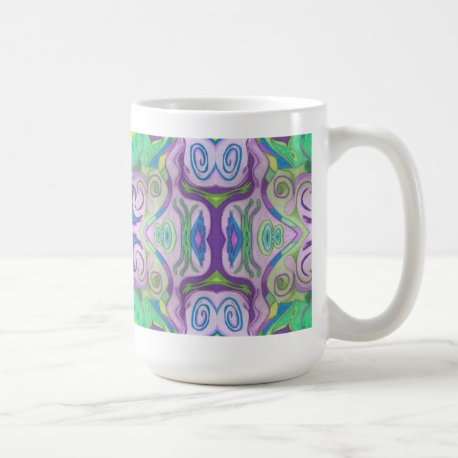 Mug d'Imaginaire vert pourpre (Droite)