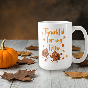 Mug Dinde de Thanksgiving mignonne en famille
