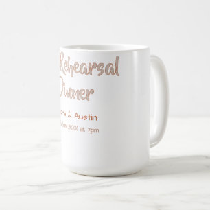 Mug Dîner de répétition la veille simple minimal m