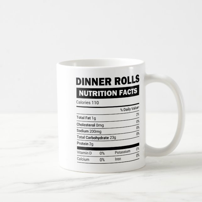 Mug Dinner Rolls Nutrition Facts Family Matching Chris (Droite)