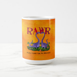 Mug Dinos - Rawr mignons et romantiques