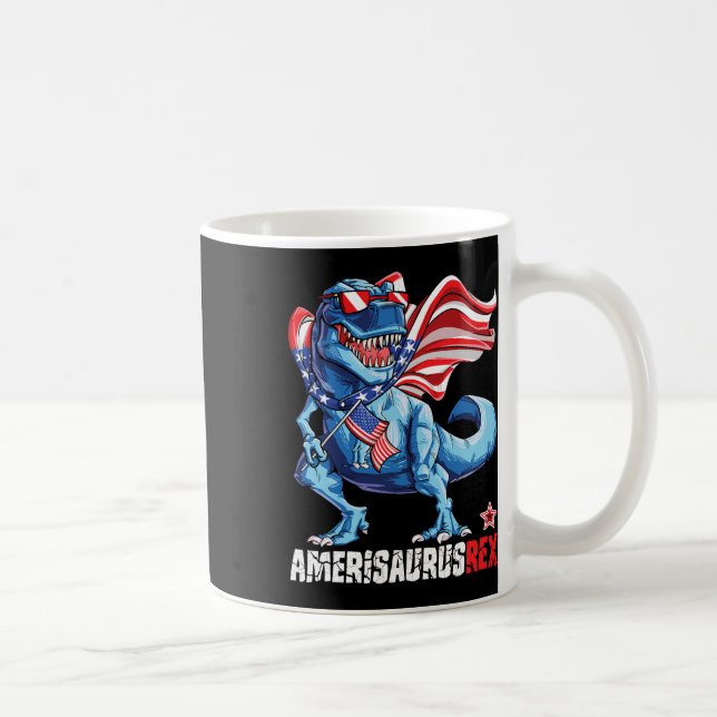Mug Dinosaur 4 juillet Garçons Filles Hommes Amerisaur (Droite)