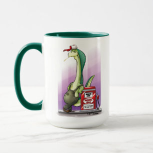 Mug DINOSAUR GAS PUMP DE Jeff Willis Art