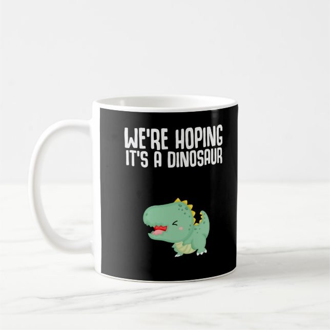 Mug Dinosaur Grossesse Faire-part Dino Plaisanterie (Gauche)