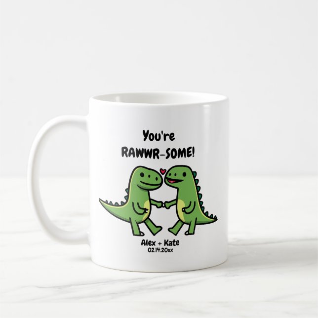 Mug Dinosaur valentines   (Gauche)