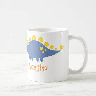 Mug Dinosaure bleu mignon de Stegosaurus pour des