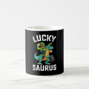 Mug Dinosaure Lucky Saurus T Rex Saint-Patrick
