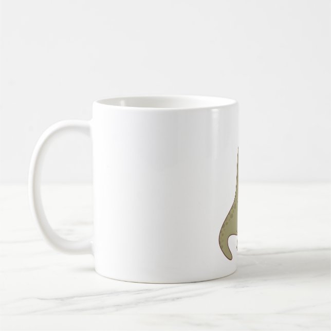 Mug Dinosaure Trex mignonne avec théière et thé (Gauche)