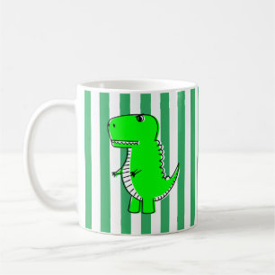 Mug Dinosaure Vert Blancs Vert