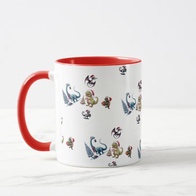 Mug Dinosaures de Noël (Gauche)