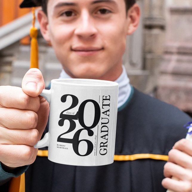 Mug Diplômé 2024 Tendance Noir Diplômé (Créateur téléchargé)